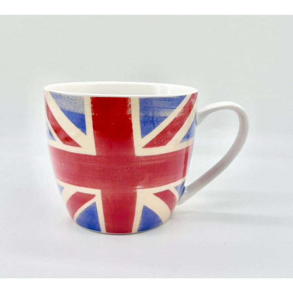 Pimpernel 16 oz Union Jack Porcelain Mug rustic-style British Flag